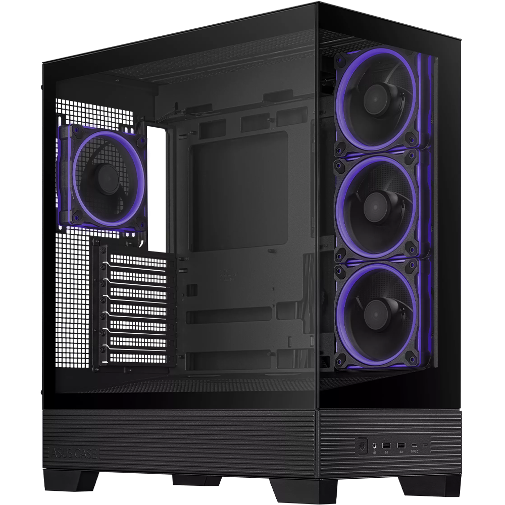ASUS A31 Plus TG ARGB ATX Mid Tower PC Case With 4x ARGB Fans