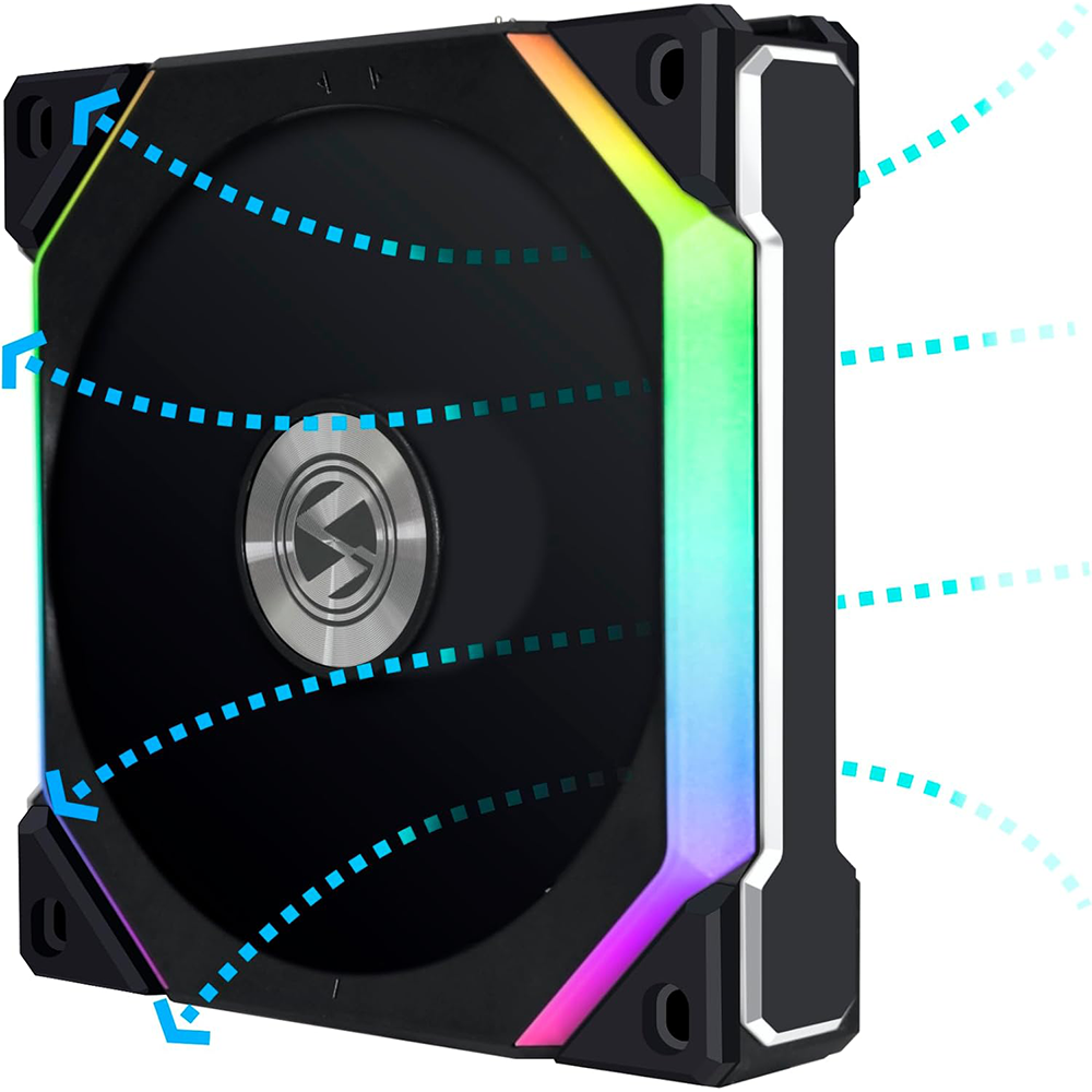 Lian Li UNI FAN SL120 V2 REVERSE BLADE Single Pack