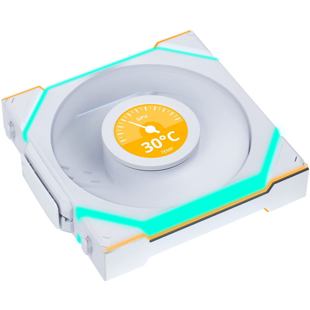 ليان لي UNI FAN SL Wireless LCD 120mm طقم 3 مراوح مع جهاز تحكم لاسلكي