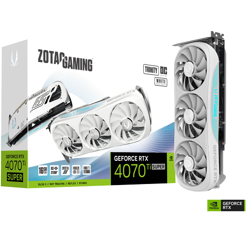 Zotac Gaming GeForce RTX 4070 Ti SUPER Trinity OC White 16GB VGA