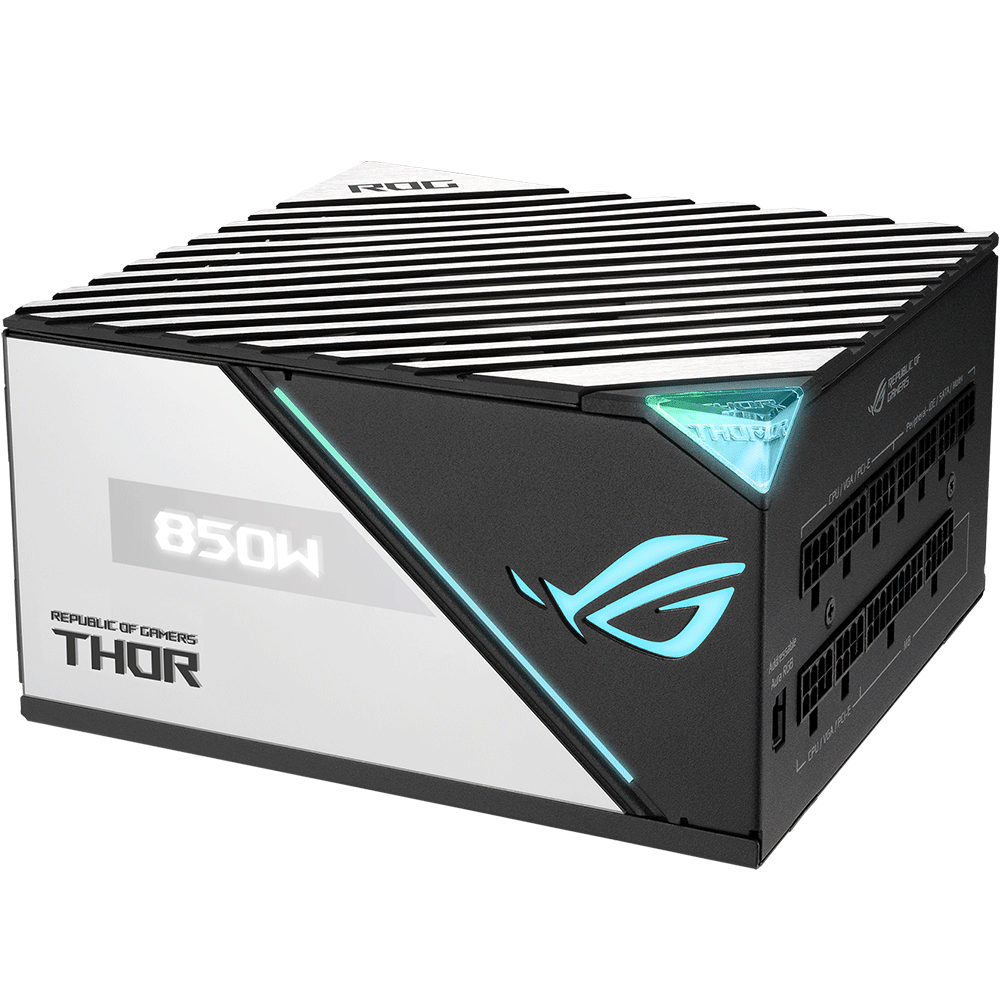 اسوس ROG THOR 850W Platinum II مزود طاقة بكفاءة 80Plus Platinum معياري