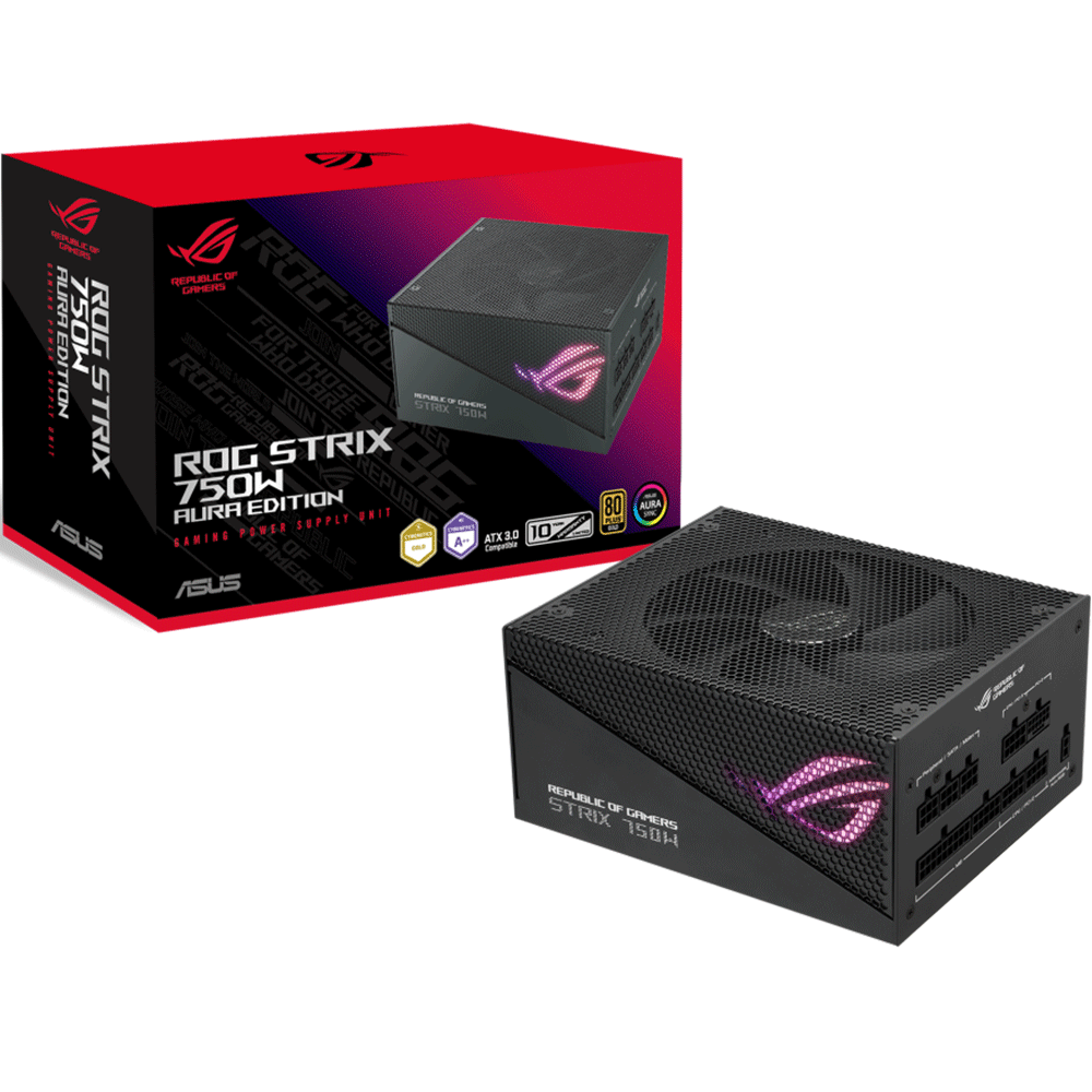 ASUS ROG STRIX 750W Gold Aura Edition, Full-Modular Power Supply