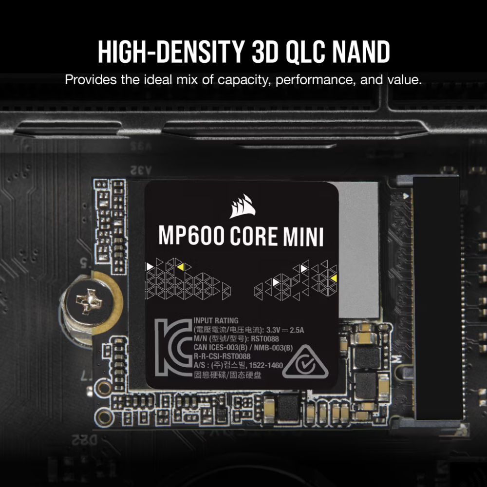 كورسير MP600 CORE MINI 1TB PCIe 4.0 Gen4x4 NVMe M.2 اس اس دي