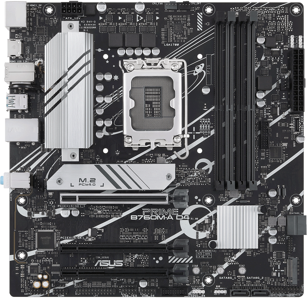 ASUS PRIME B760M-A D4-CSM LGA1700 Socket For intel CPUs Motherboard