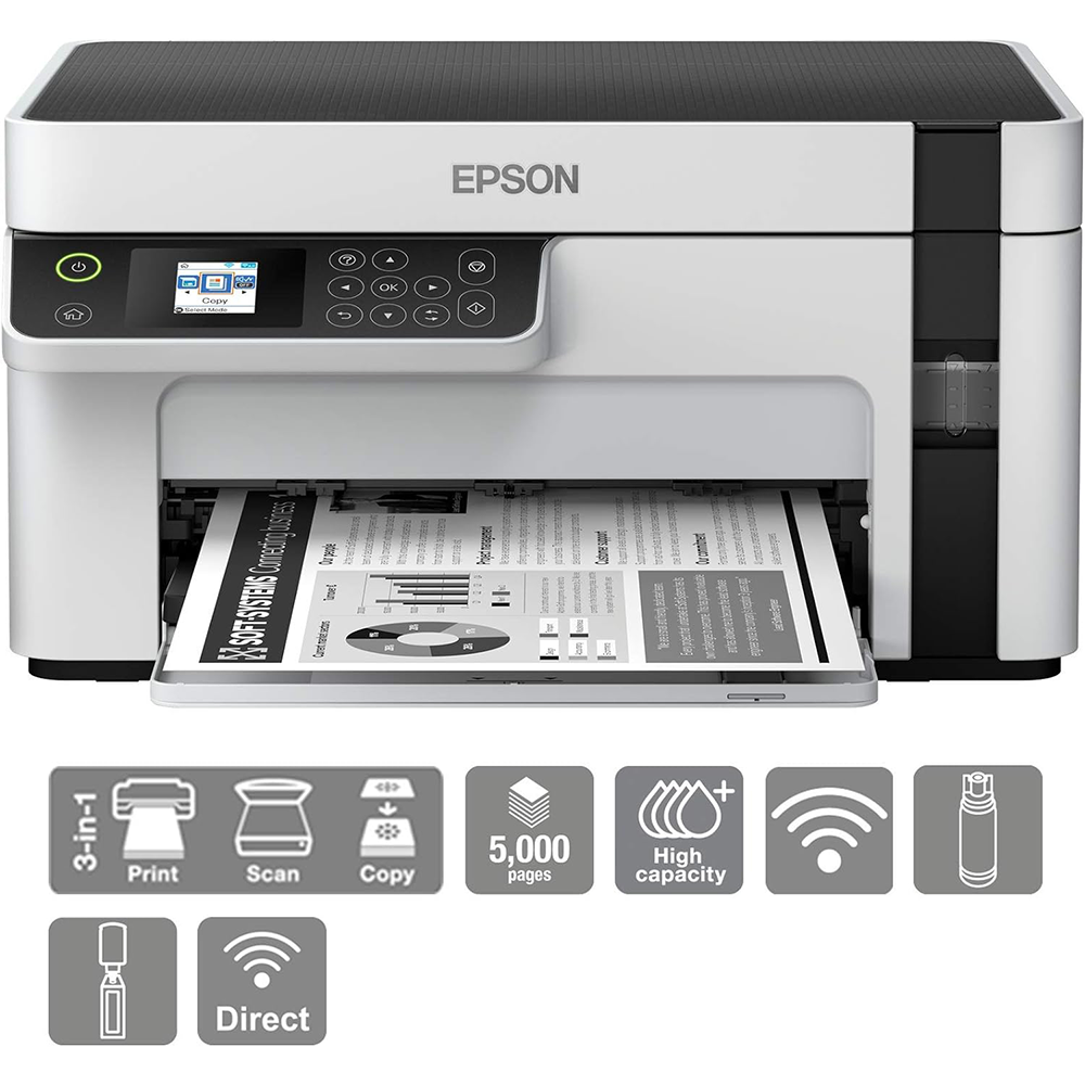 EPSON EcoTank Monochrome M2120 All-in-One InkTank Wifi Printer