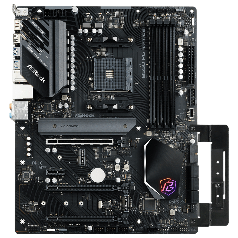 ASRock B550 PG Riptide AMD Socket AM4 For AMD Ryzen CPUs Motherboard