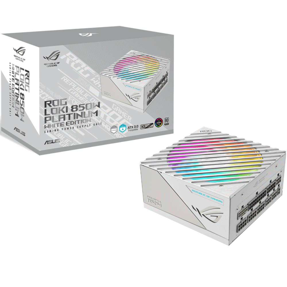 ROG LOKI SFX-L 850W Platinum White Edition, Full-Modular Power Supply