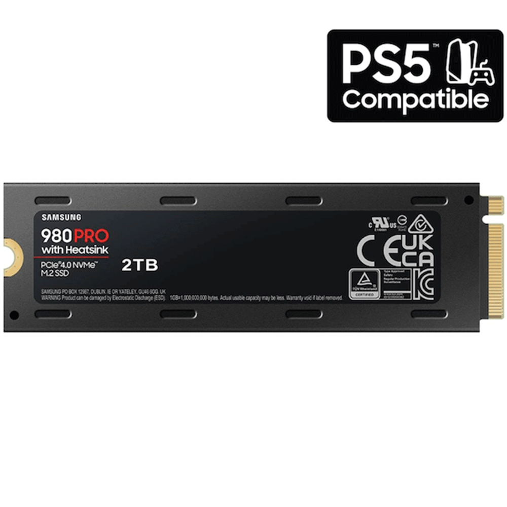 SAMSUNG 980 PRO SSD Heatsink PCIe Gen 4 NVMe M.2 Compatible