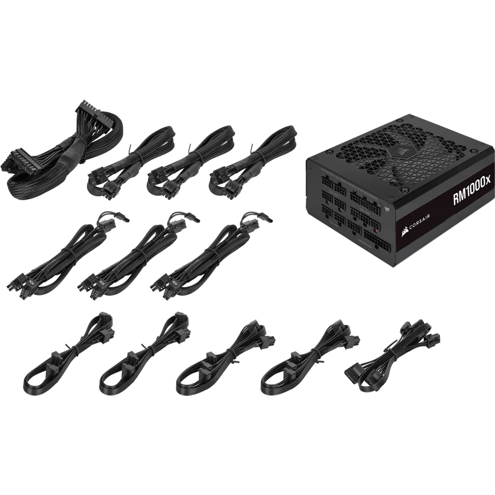 Corsair RM1000x, 1000 Watt 80 PLUS Gold Fully Modular ATX Power Supply