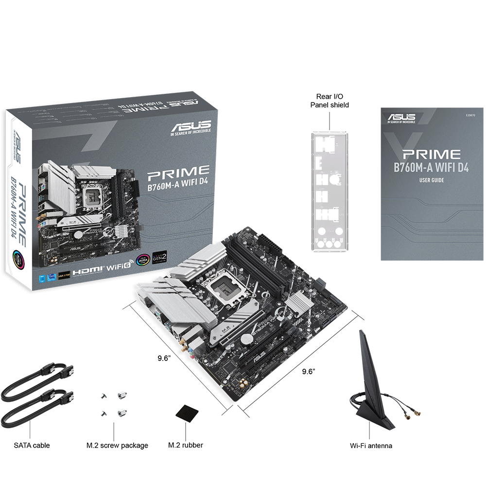 ASUS PRIME B760M-A WIFI D4 LGA1700 Socket For intel CPUs Motherboard