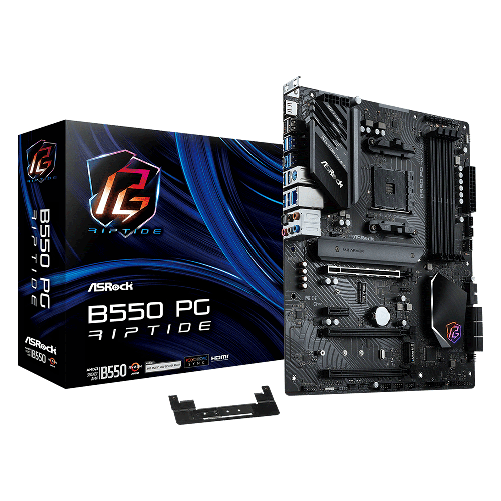 ASRock B550 PG Riptide AMD Socket AM4 For AMD Ryzen CPUs Motherboard