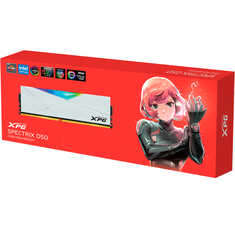 XPG SPECTRIX D50 DDR4 RGB (2x8GB) 3600MHz Desktop Memory Kit