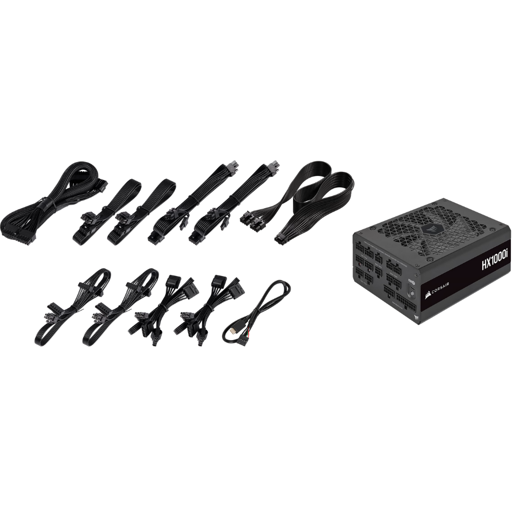 Corsair HX1000i 80 PLUS Platinum Fully Modular, ATX 3.0 Power Supply