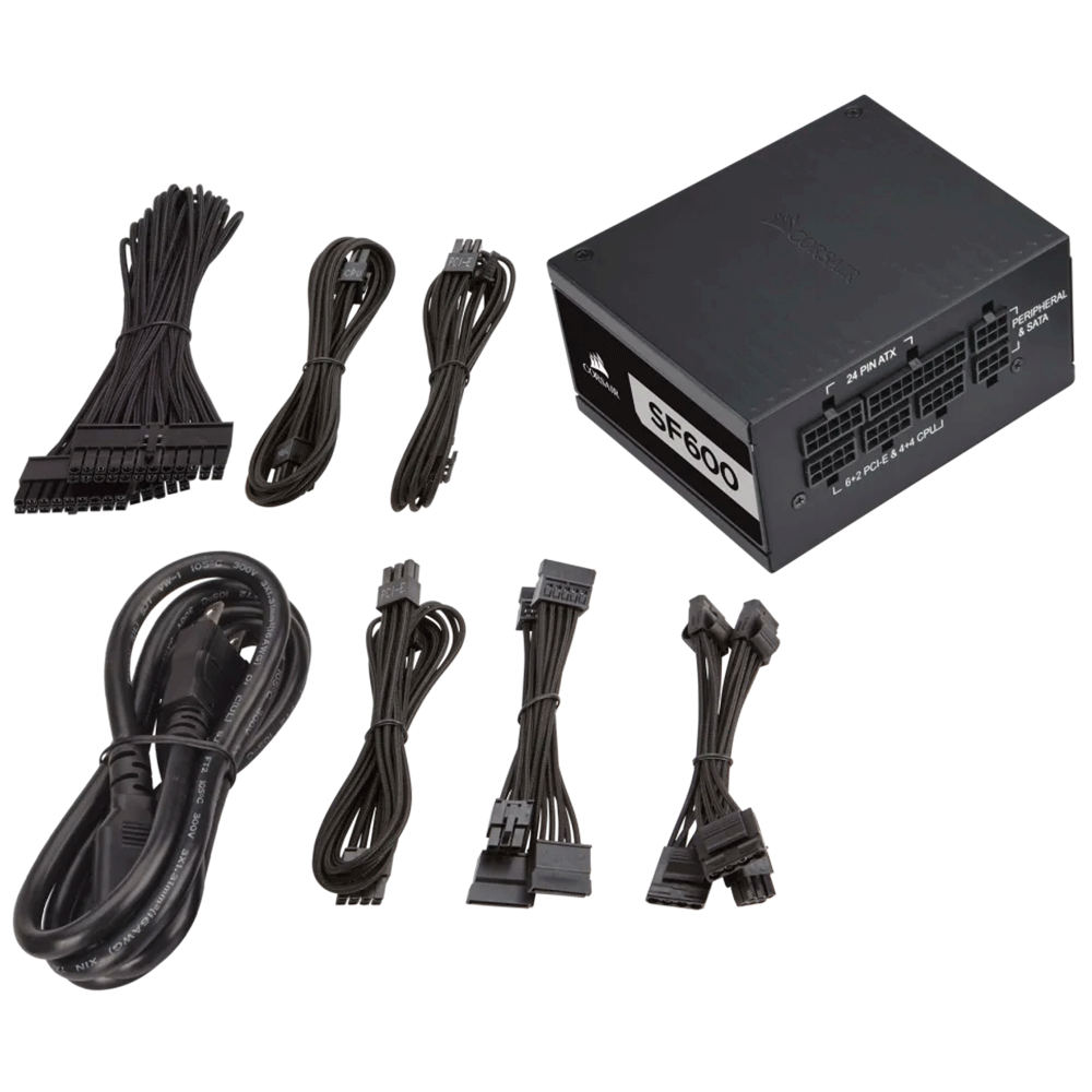 Corsair SF600 — 600 Watt 80 PLUS Platinum High Performance