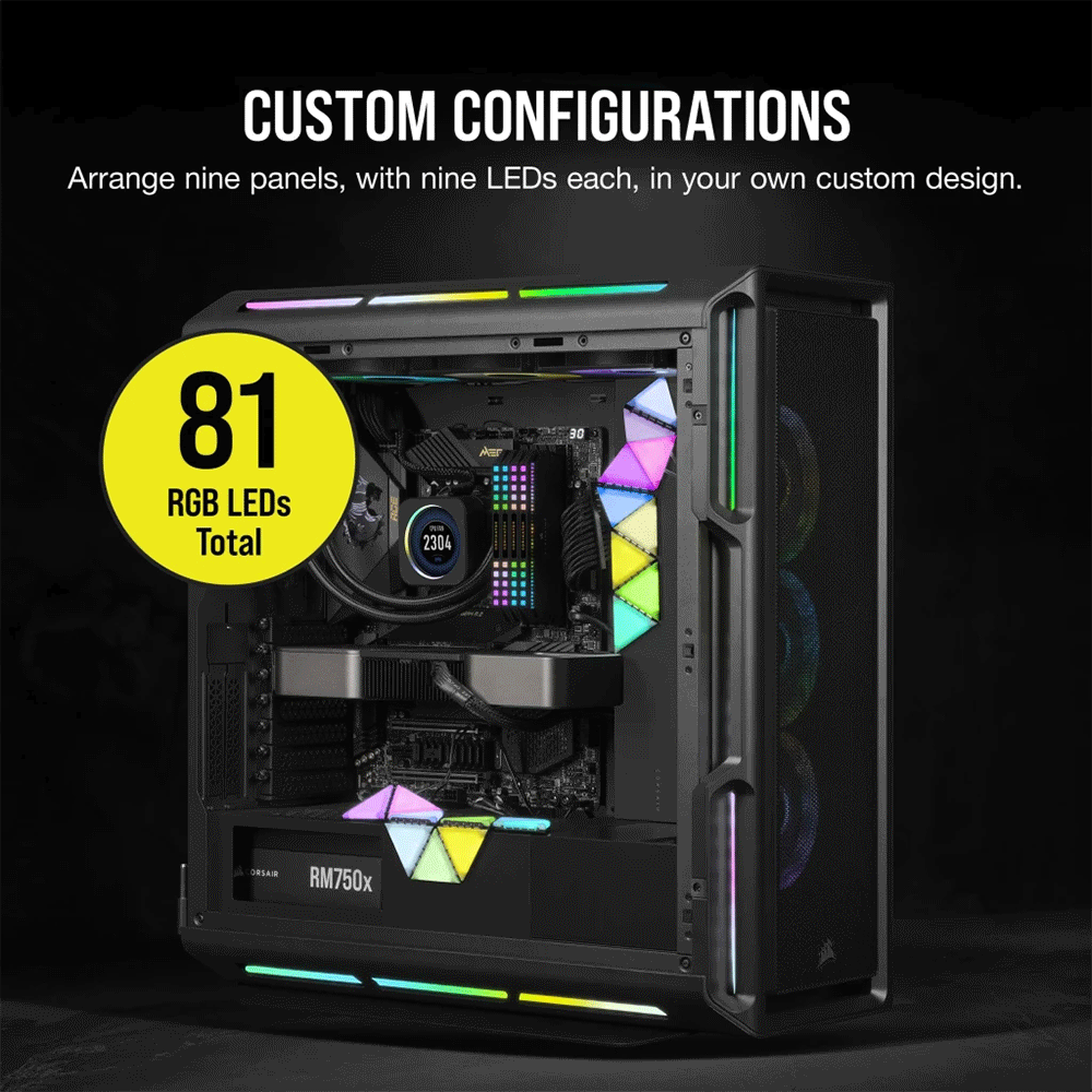 Corsair iCUE LC100 Case Accent Lighting Panels Mini Triangle