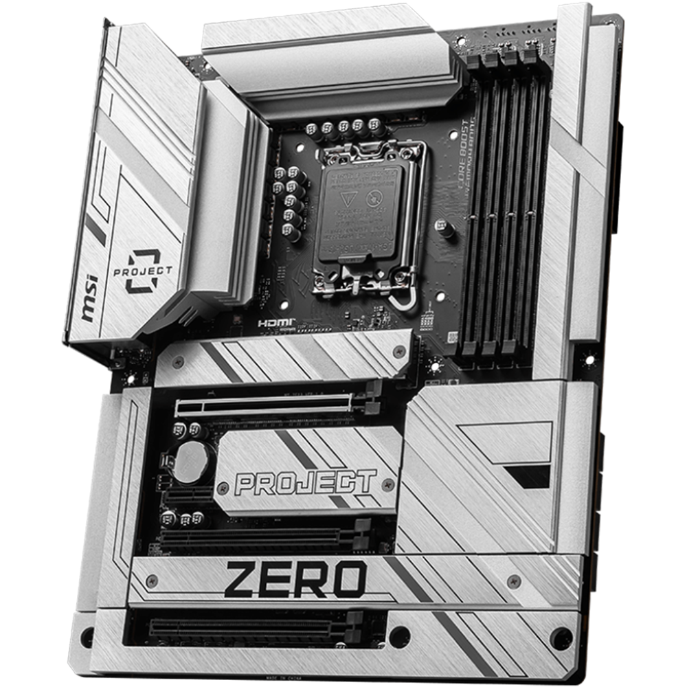 ام اس اي Z790 PROJECT ZERO اللوحة الأم بمقبس LGA1700 لمعالجات انتل