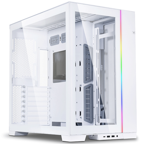 Lian Li Q58 Mini-ITX PCIE 4.0 Tempered Glass Case - White - Tech Bit Store