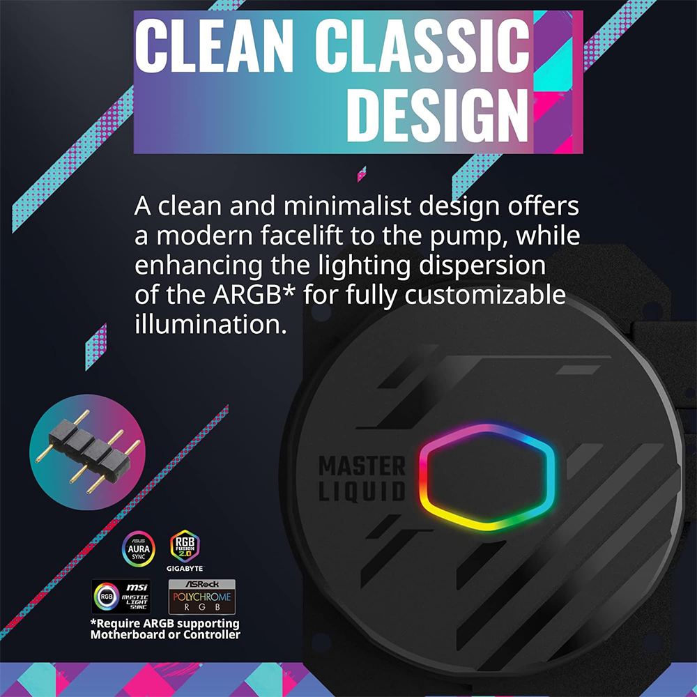 Cooler Master MasterLiquid 360L Core ARGB AIO CPU Liquid Cooler