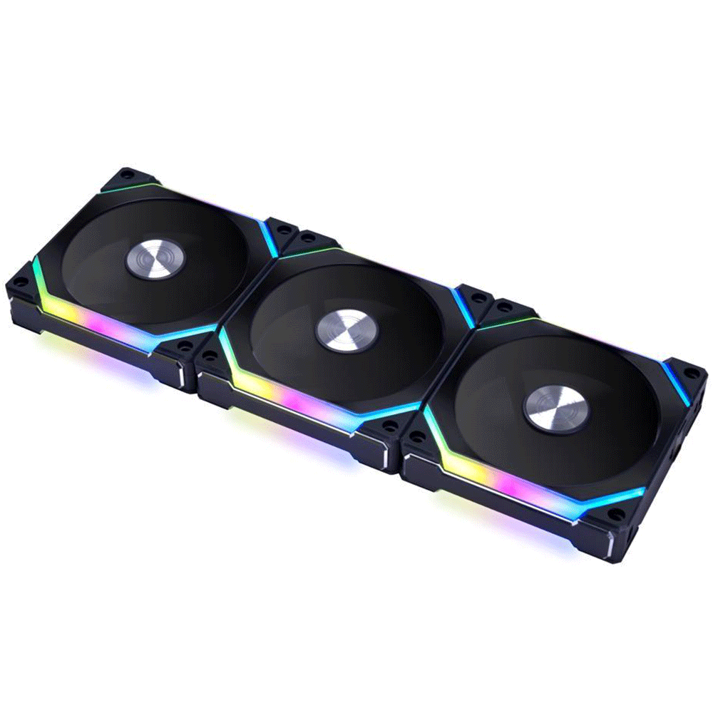 Lian Li UNI FAN SL V2 120mm ARGB Case Fan with Controller, 3-Pack