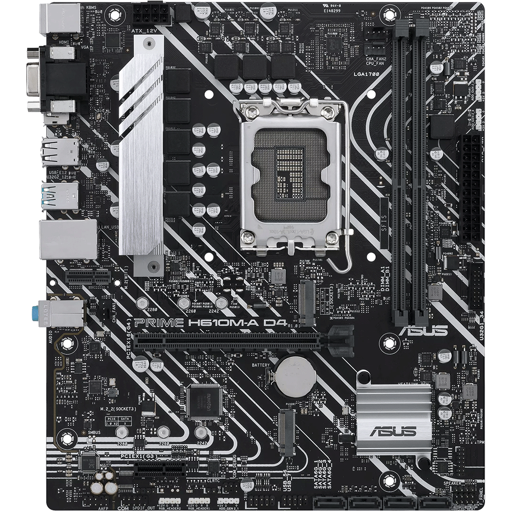 ASUS PRIME H610M-A D4-CSM LGA1700 Socket For intel CPUs Motherboard