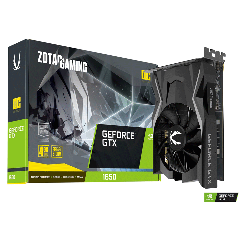 ZOTAC GAMING GeForce GTX 1650 OC 4GB GDDR6 Gaming Graphics Card