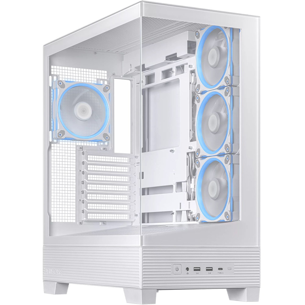ASUS A31 Plus TG ARGB ATX Mid Tower PC Case With 4x ARGB Fans