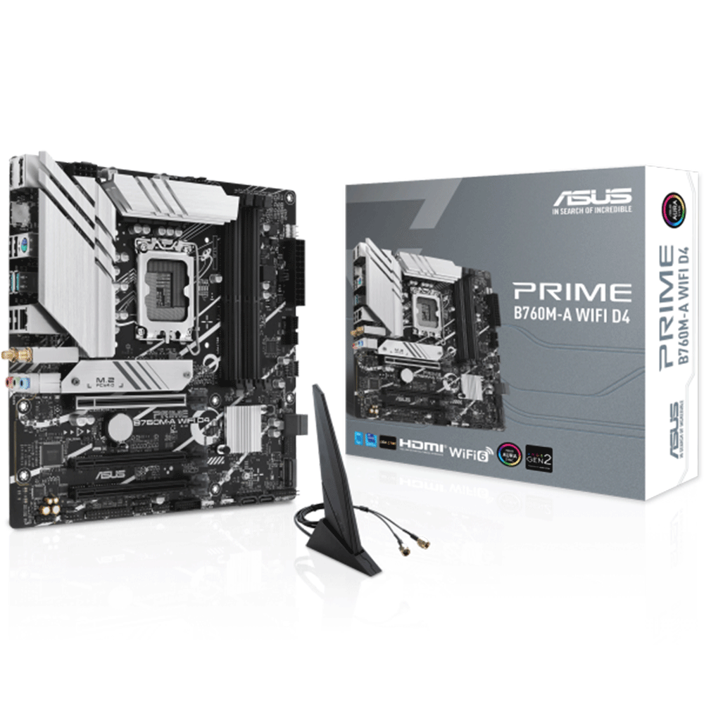 ASUS PRIME B760M-A WIFI D4 LGA1700 Socket For intel CPUs Motherboard