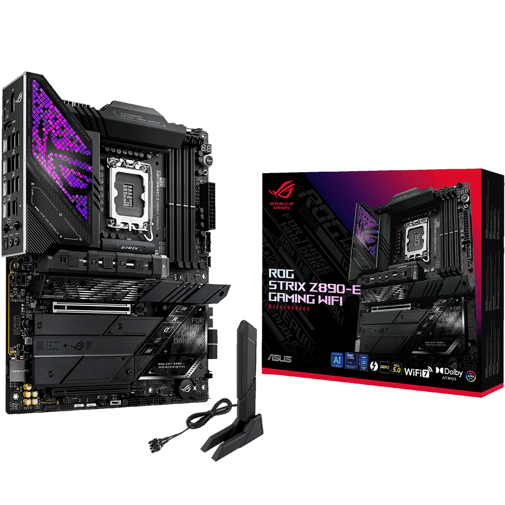 اسوس ROG STRIX Z890-E GAMING WIFI لوحة الأم مقبس LGA1851 لمعالجات انتل