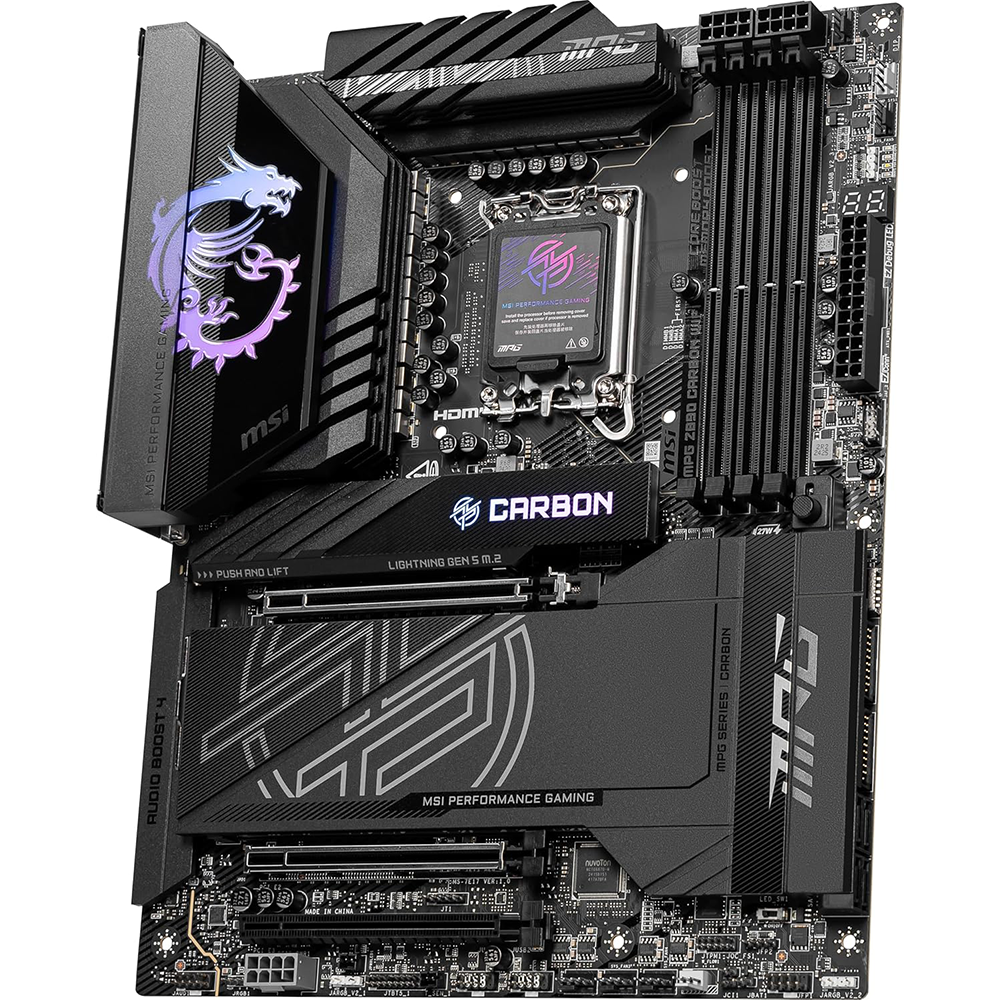 MSI MPG Z890 CARBON WIFI, LGA 1851 Socket For Intel CPUs Motherboard