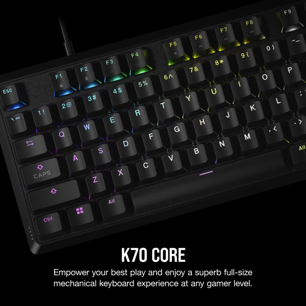 Corsair K70 CORE RGB Mechanical Gaming Keyboard — Black