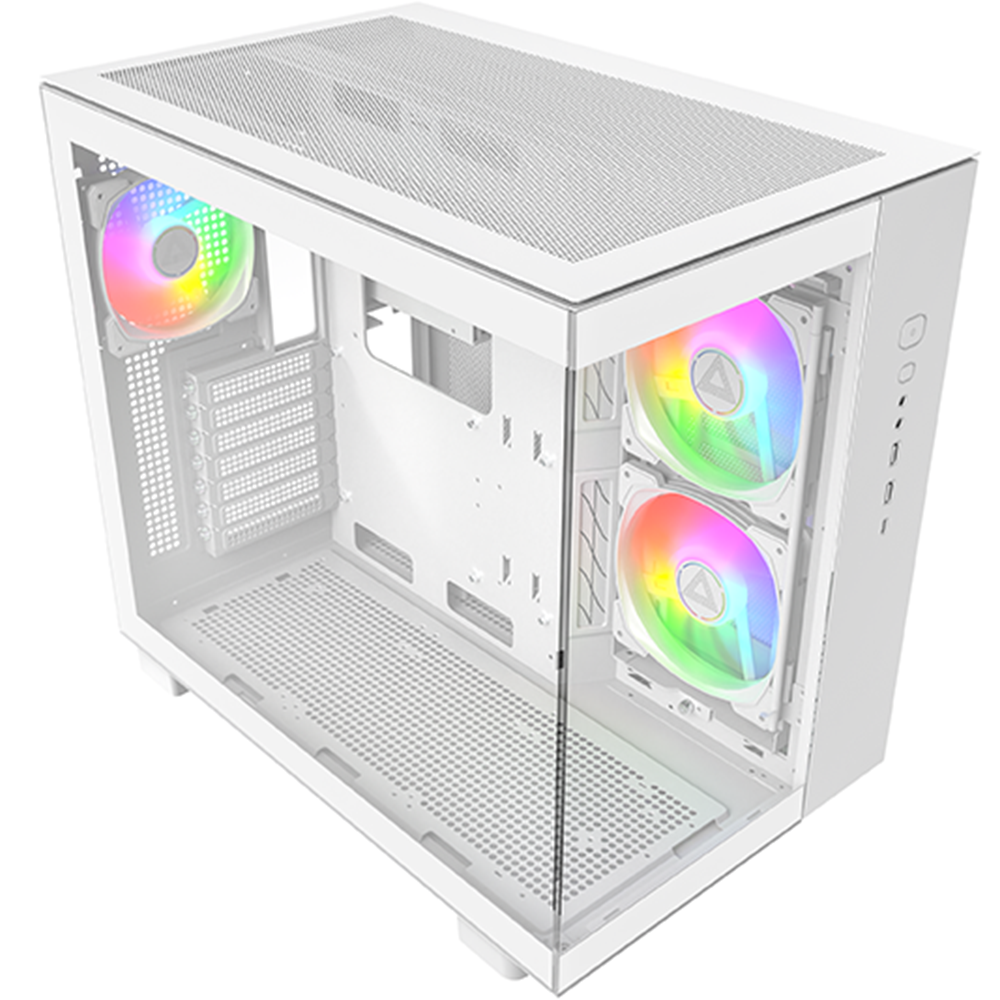 مونتيك KING 65 PRO كيس PC بحجم ATX Mid Tower مع 3 مراوح ARGB