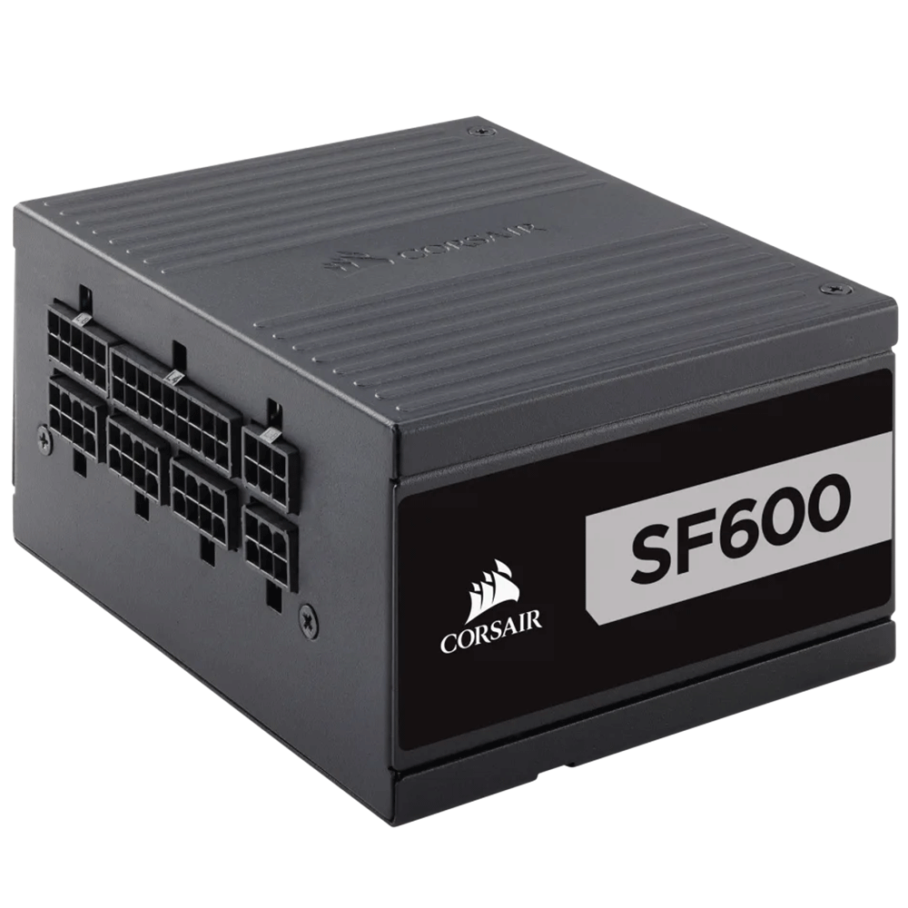 كورسير SF600 — مزود طاقة 600 واط 80 بلس بلاتينيوم عالي الأداء SFX PSU