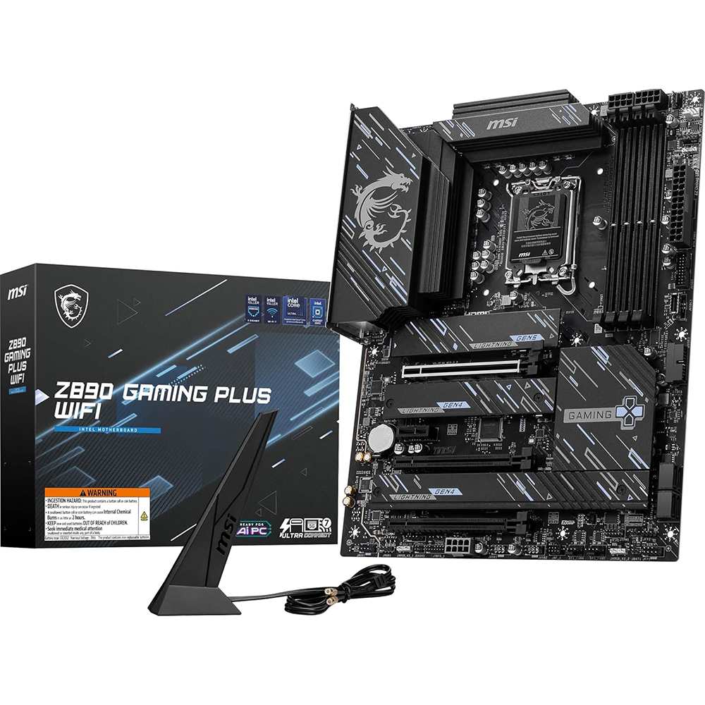 MSI Z890 GAMING PLUS WIFI LGA 1851 Socket For Intel CPUs Motherboard