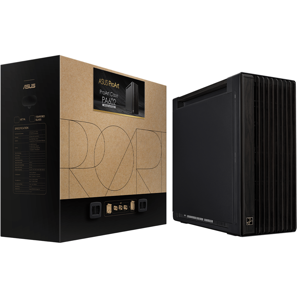 ASUS ProArt PA602 Wood Edition Metal Panel E-ATX Mid Tower