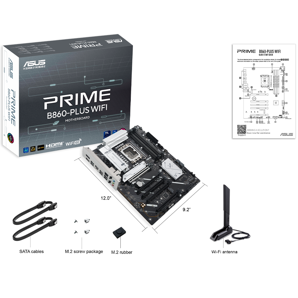 ASUS PRIME B860-PLUS WIFI LGA 1851 Socket ATX Motherboard