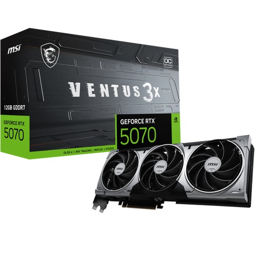 ام اس اي GeForce RTX 5070 12G VENTUS 3X OC كرت شاش...