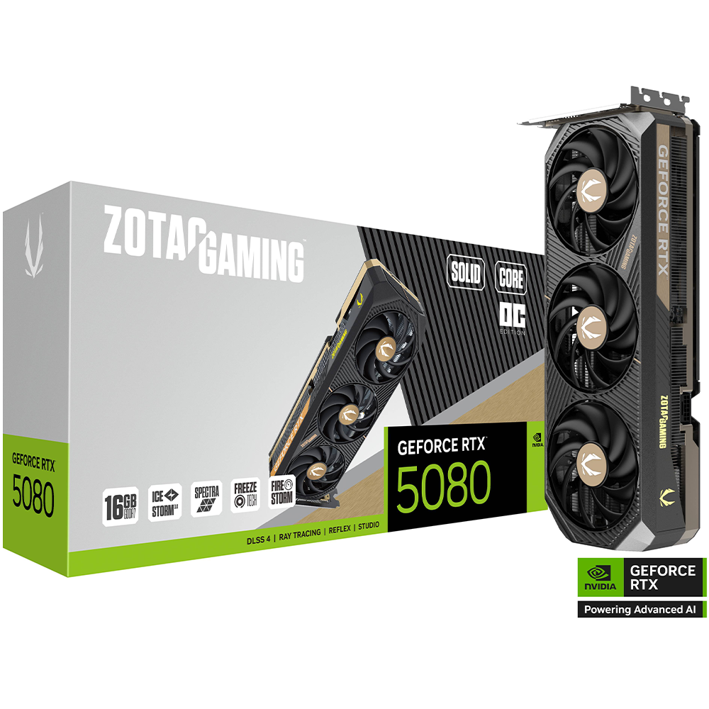 Zotac GAMING GeForce RTX 5080 SOLID CORE OC Gaming Graphics Card