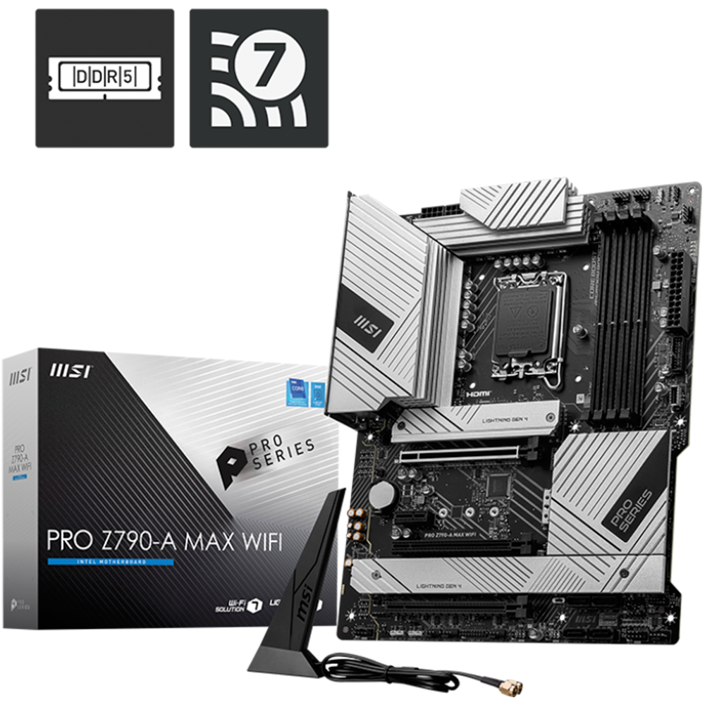 MSI PRO Z790-A MAX WIFI, LGA1700 Socket For intel CPUs Motherboard