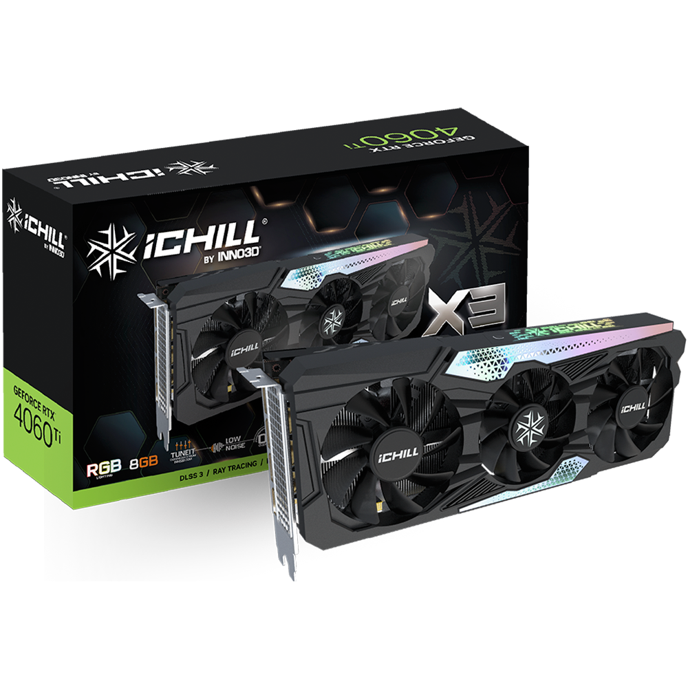 INNO3D GeForce RTX 4060 TI 8GB ICHILL X3 Graphics Card - Tech Bit Store