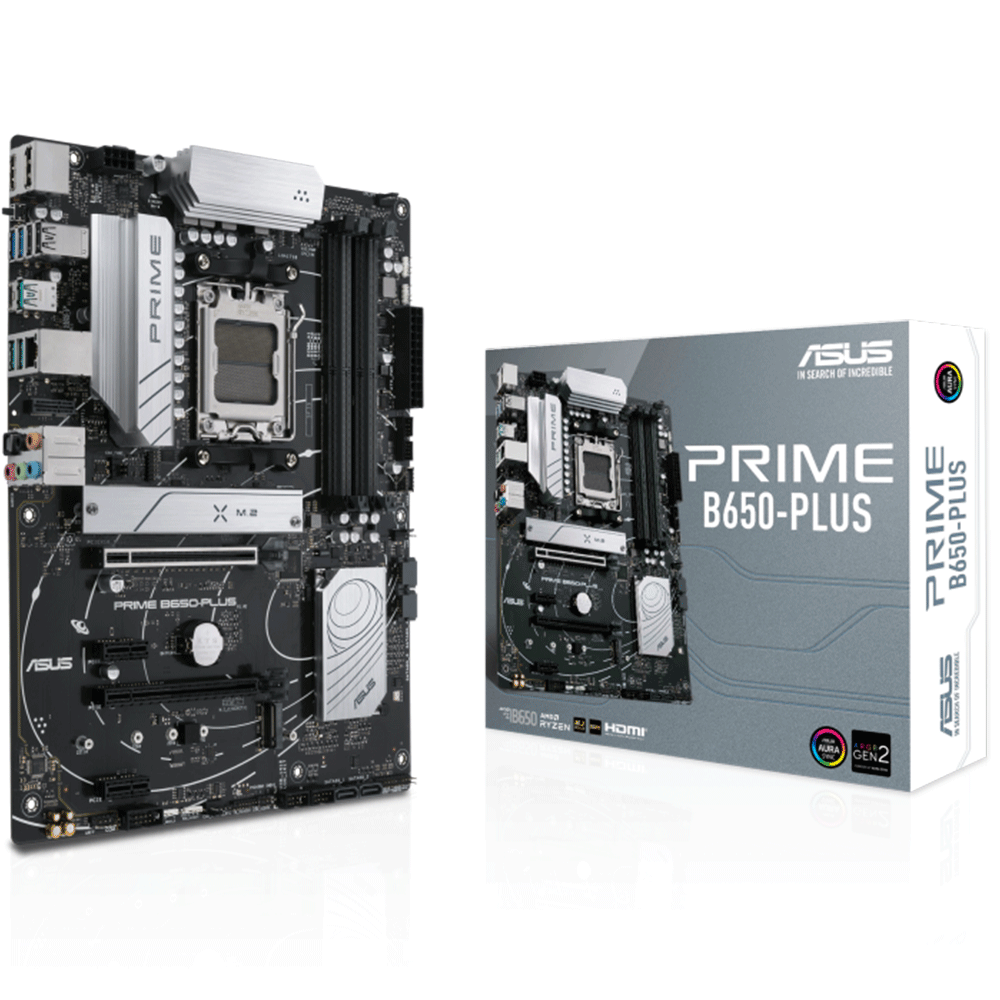 اسوس PRIME B650-PLUS اللوحة الام بمقبس AM5 لمعالجات AMD
