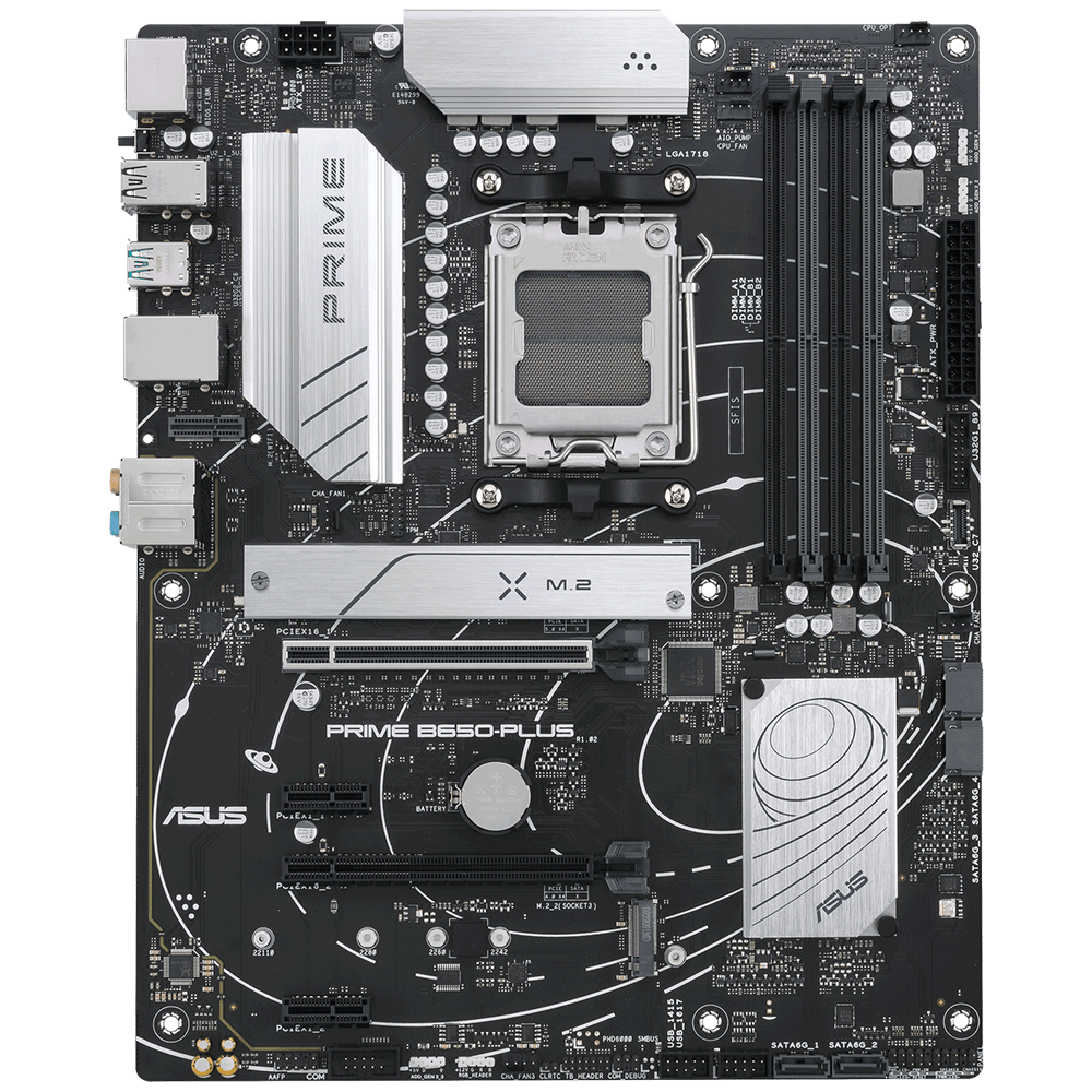 اسوس PRIME B650-PLUS اللوحة الام بمقبس AM5 لمعالجات AMD