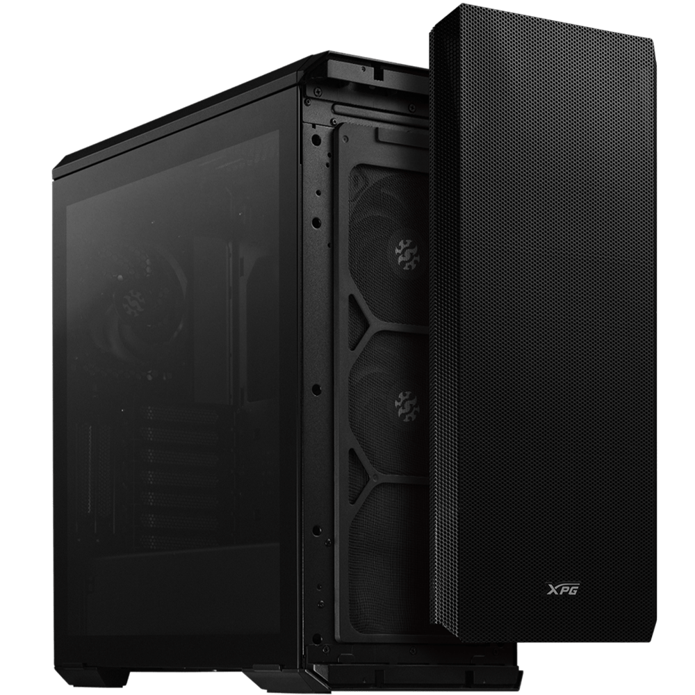 اكس بي جي DEFENDER كيس بي سي للالعاب بحجم E-ATX Mid Tower مع 3 مراوح
