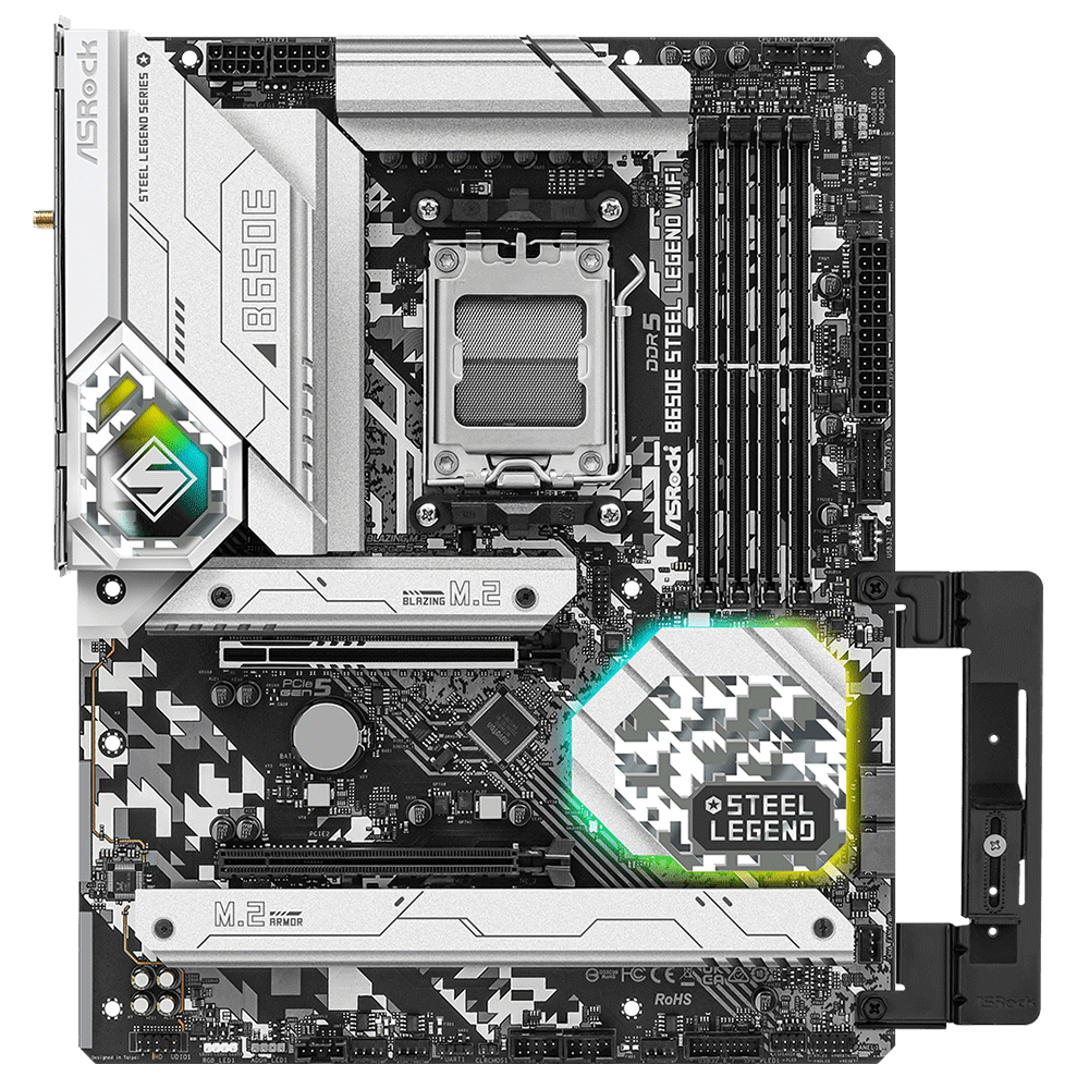 ASRock B650E Steel Legend WiFi DDR5 Socket AM5 Motherboard - Tech