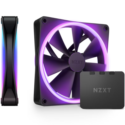 ان زد اكس تي F140 RGB DUO Twin Pack طقم مروحتين 14...
