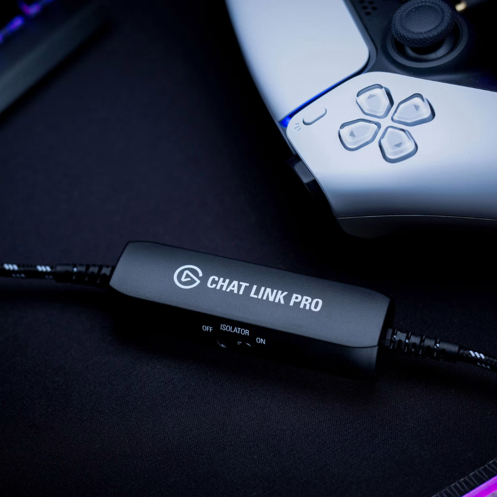 Elgato Chat Link Pro Audio Adapter, for PS5, PS4, Switch, Long Cable