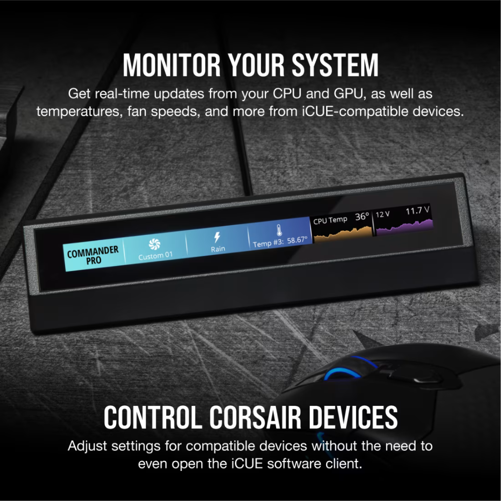 Corsair iCUE NEXUS Companion Touch Screen 5” Screen For Keyboard