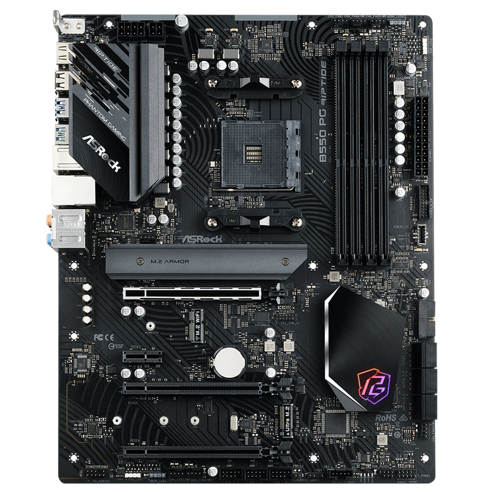 ASRock B550 PG Riptide AMD Socket AM4 For AMD Ryzen CPUs Motherboard