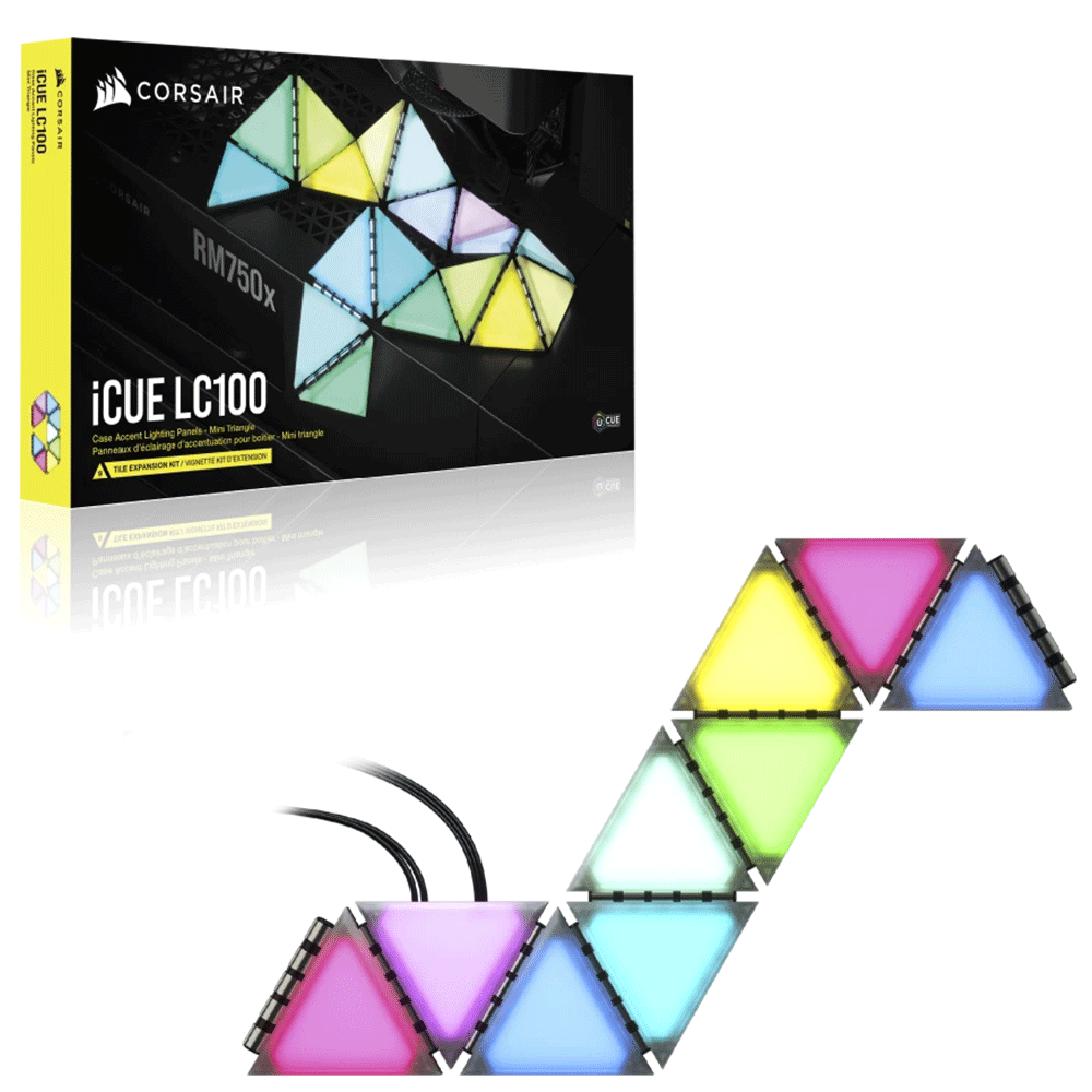 Corsair iCUE LC100 Case Accent Lighting Panels Mini Triangle