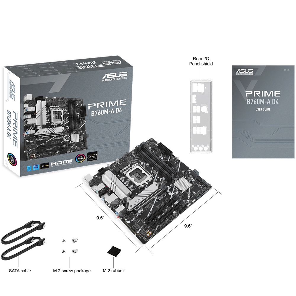 ASUS PRIME B760M-A D4-CSM LGA1700 Socket For intel CPUs Motherboard