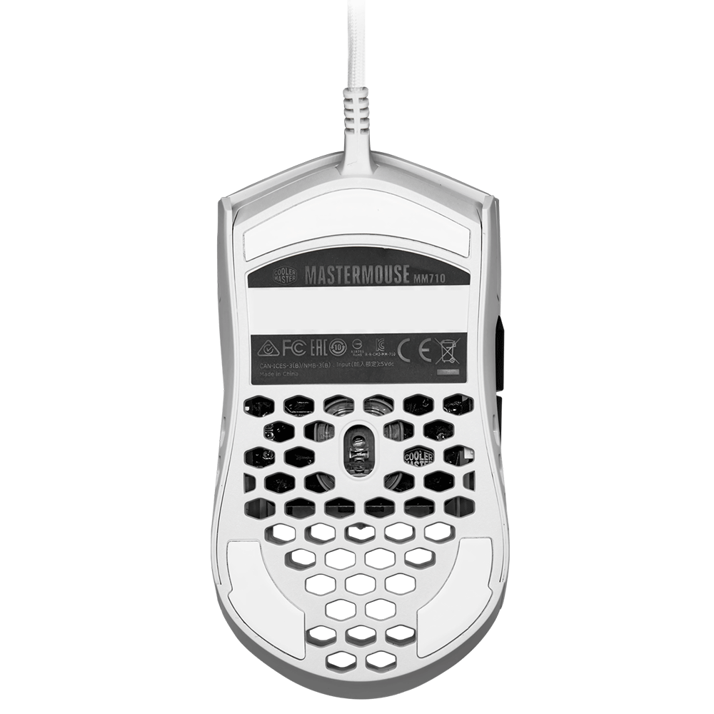 Cooler Master MM710 White Matte 53g Gaming Mouse with Lightweight